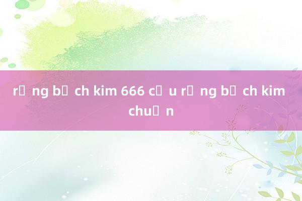 rồng bạch kim 666 cầu rồng bạch kim chuẩn