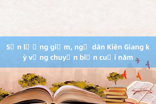 Sản lượng giảm， ngư dân Kiên Giang kỳ vọng chuyến biển cuối năm